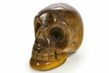 Polished Tiger's Eye Skull - South Africa #320171-1